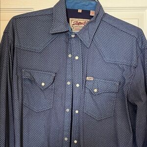 Roper Men's Blue Casual Button Down Shirt
